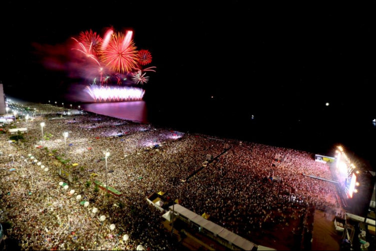 Foto de apoio ilustrativo. Neste ano, festa não vai ter fogos. Drones irão fazer o jogo de luzes para marcar a virada do ano