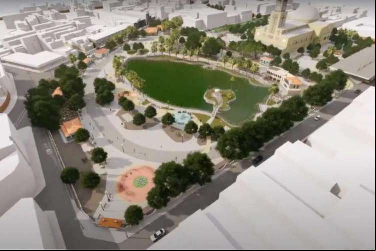 Maquete eletrônica de como ficará o espaço, divulgada pela Prefeitura de Fortaleza