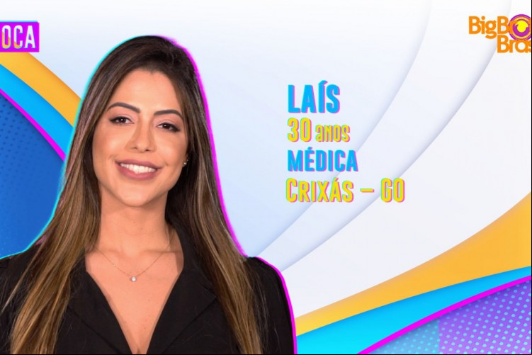 O primeiro participante confirmado do BBB 22 foi divulgado agora há pouco. Trata-se da médica Laís, de 30 anos de idade. Ela é natural de Crixás, em Goiás.