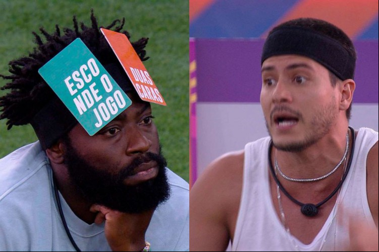 Em Jogo da Discórdia do BBB 22 na noite dessa segunda, 7, Douglas Silva e Arthur Aguiar receberam 11 e sete placas, respectivamente. Veja como foi