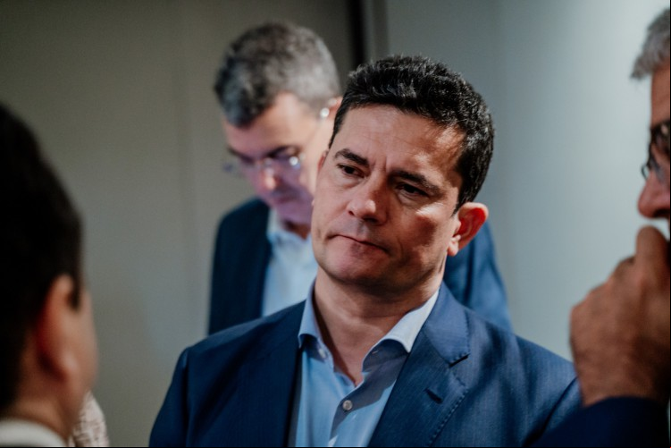FORTALEZA-CE, BRASIL, 08-02-2022: Sérgio Moro, pré-candidato a presidente pelo partido PODEMOS participou de almoço com o LIDE no Hotel Gran Marquise em Fortaleza. (Foto: Júlio Caesar/O Povo)