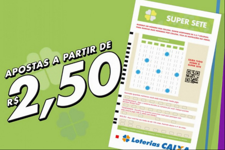 Resultado da loteria Super Sete, concurso 605, hoje, sexta-feira, 04 de outubro de 2024 (04/10/24). Prêmio é de R$ 1,8 milhão