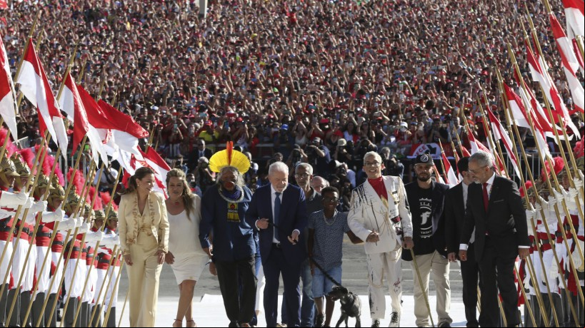 Cerimônia de posse do presidente da República, Luiz Inácio Lula da Silva no Palácio do Planalto