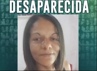 Cartaz da Polícia Civil pede colaborações da população para encontrar Lizangela Rodrigues da Silva Nascimento  