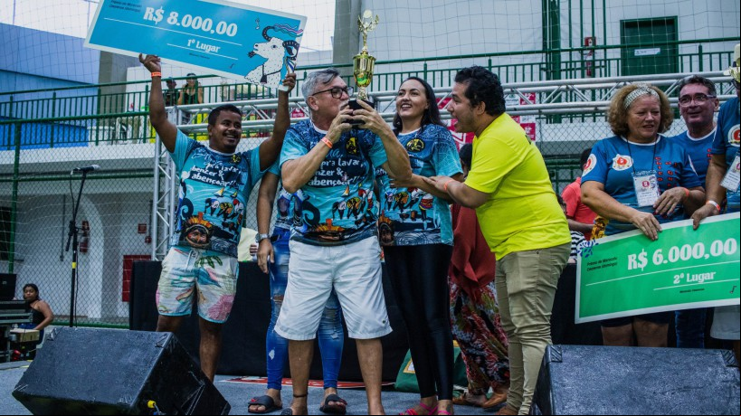 Grupo Vozes da África comemora título do Carnaval 2023 de Fortaleza