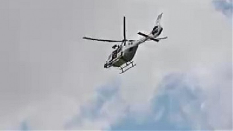 Helicóptero da Ciopaer foi utilizado nas buscas por suspeitos
