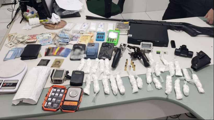 Material apreendido pela Polícia Civil do Ceará em Granja, na região Norte do Estado