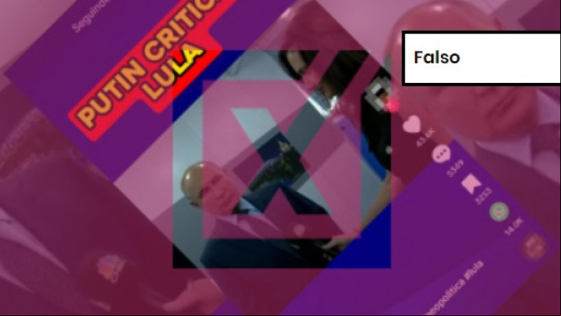 O vídeo usado na publicação, na verdade, é de 2021