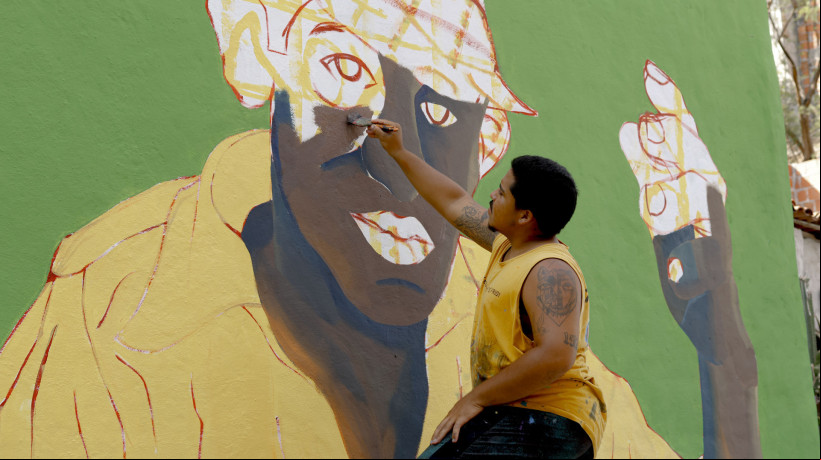 FORTALEZA-CE, BRASIL, 03-12-2023: Moradores do Mucuripe revitalizam bairro por meio do grafite e as intervenções urbanas. (Foto: Aurelio Alves/O Povo)