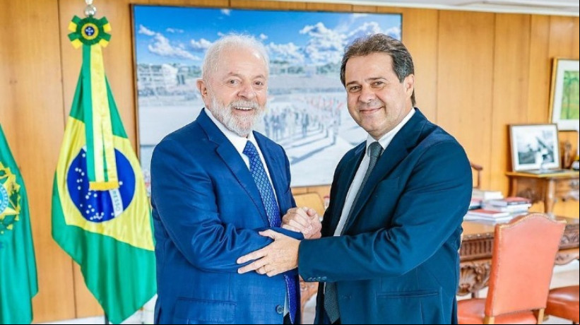 EVANDRO LEITÃO com o presidente Lula em Brasília