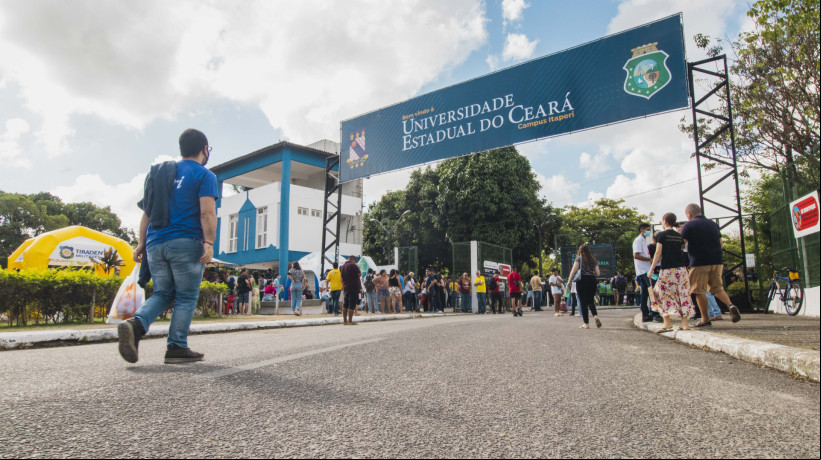 Fachada da Universidade Estadual do Ceará (Uece), campus Itaperi em Fortaleza