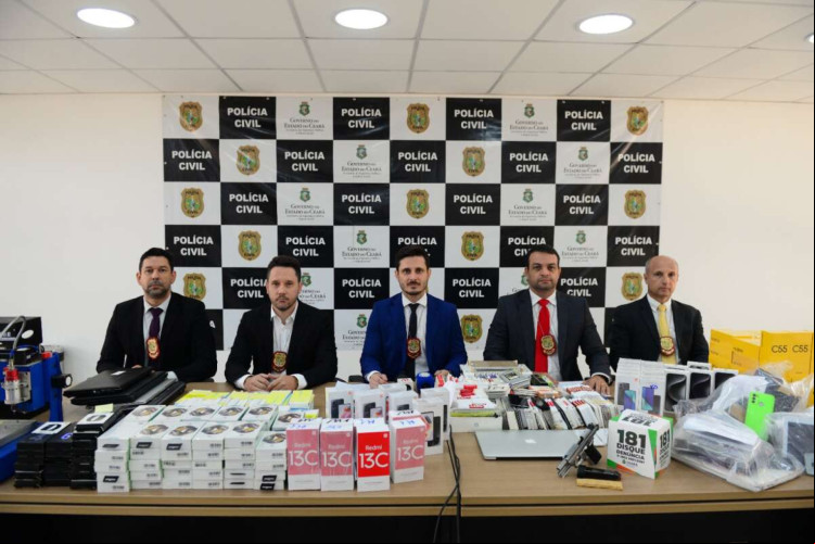 DELEGADOS deram detalhes da operação desencadeada pela Polícia Civil