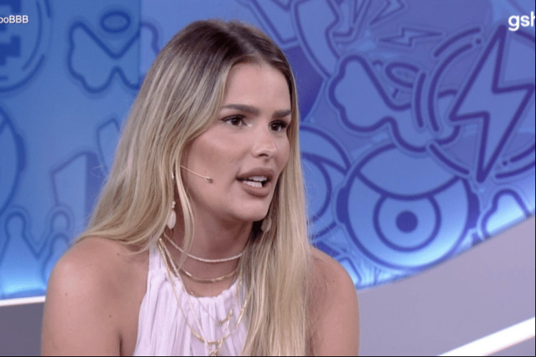 Yasmin Brunet reage sobre comentários feitos a seu corpo e fala sobre Davi no Bate-Papo BBB