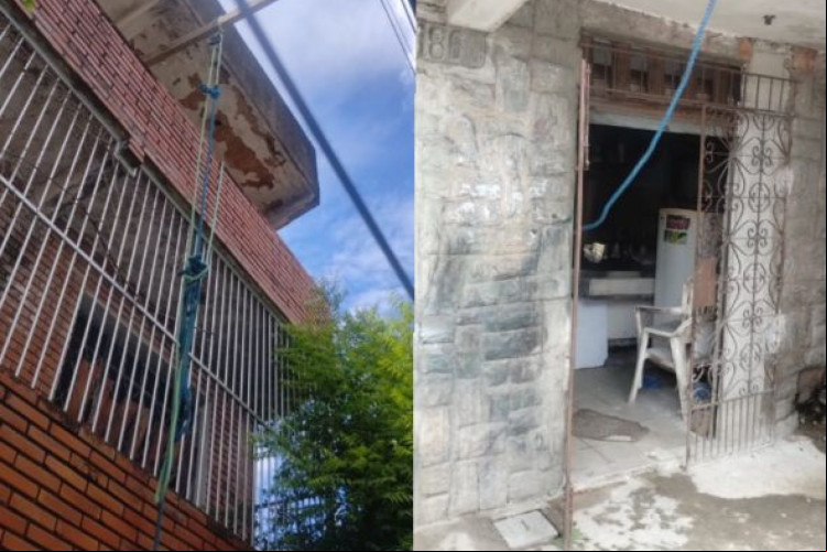 Pessoas que estavam presentes no local registraram o momento em que a equipe policial resgata a mulher