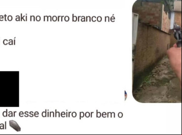 Prints das ameaças feitas pelo perfil falso criado pela esposa da vítima 