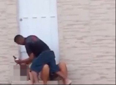 As cenas de agressão contra mulher foram flagradas no município de Várzea Alegre  