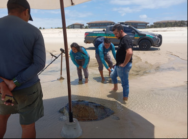 Profissionais do Apremace realizaram o resgate e conduziram o animal ao Projeto Cetáceos da Costa Branca (PCCB), no Rio Grande do Norte 