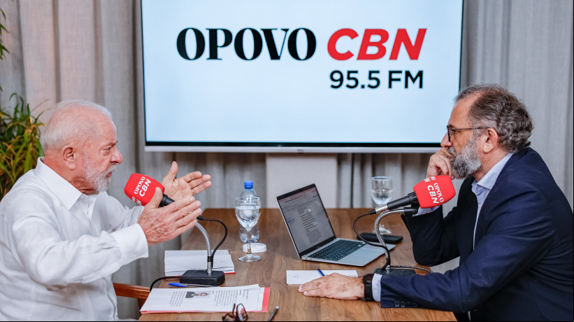 Lula em entrevista a Jocélio Leal, na rádio O POVO CBN