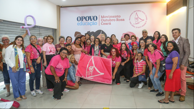 FORTALEZA-CE BRASIL, 11-10-2024 O POVO Educação Movimento Outubro Rosa no Ceará (Foto Joao Filho Tavares O Povo)