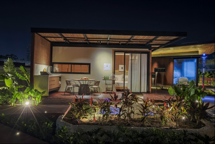 A suíte Siará é uma das inspirações para casas pré-moldadas apresentadas na CasaCor Ceará 2024 A suíte Siará é uma das inspirações para casas pré-moldadas apresentadas na CasaCor Ceará 2024