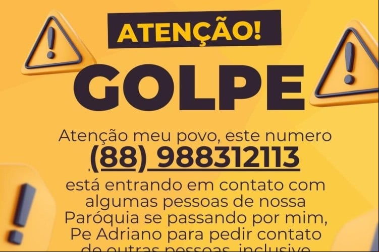 Golpes financeiros e virtuais são aplicados contra fieis da região dos Sertões de Crateús Golpes financeiros e virtuais são aplicados contra fieis da região dos Sertões de Crateús