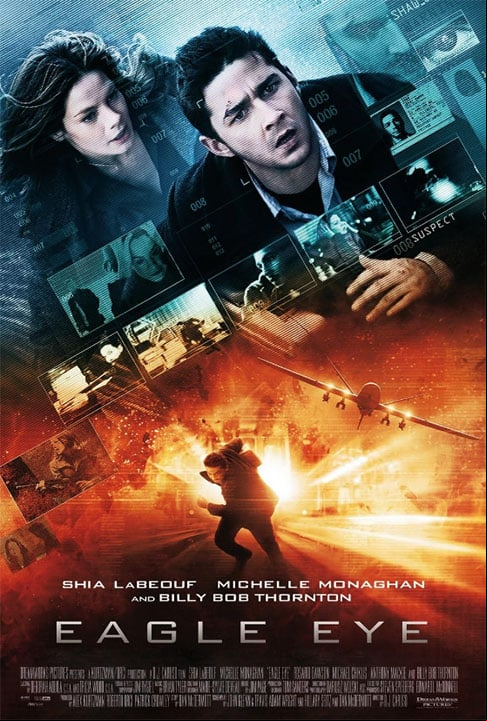 “Controle Absoluto” (2008): O filme conta a história de dois estranhos que são forçados a trabalhar juntos para evitar um ataque terrorista. A história se a em um futuro próximo, onde a tecnologia da vigilância é onipresente.