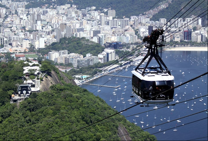 A cidade tem ainda o bondinho do Pão de Açúcar, que liga a Praia Vermelha e o Morro do Pão de Açúcar ao Morro da Urca. É um dos pontos turísticos mais visitados na cidade, assim como o Cristo Redentor, no Morro do Corcovado.