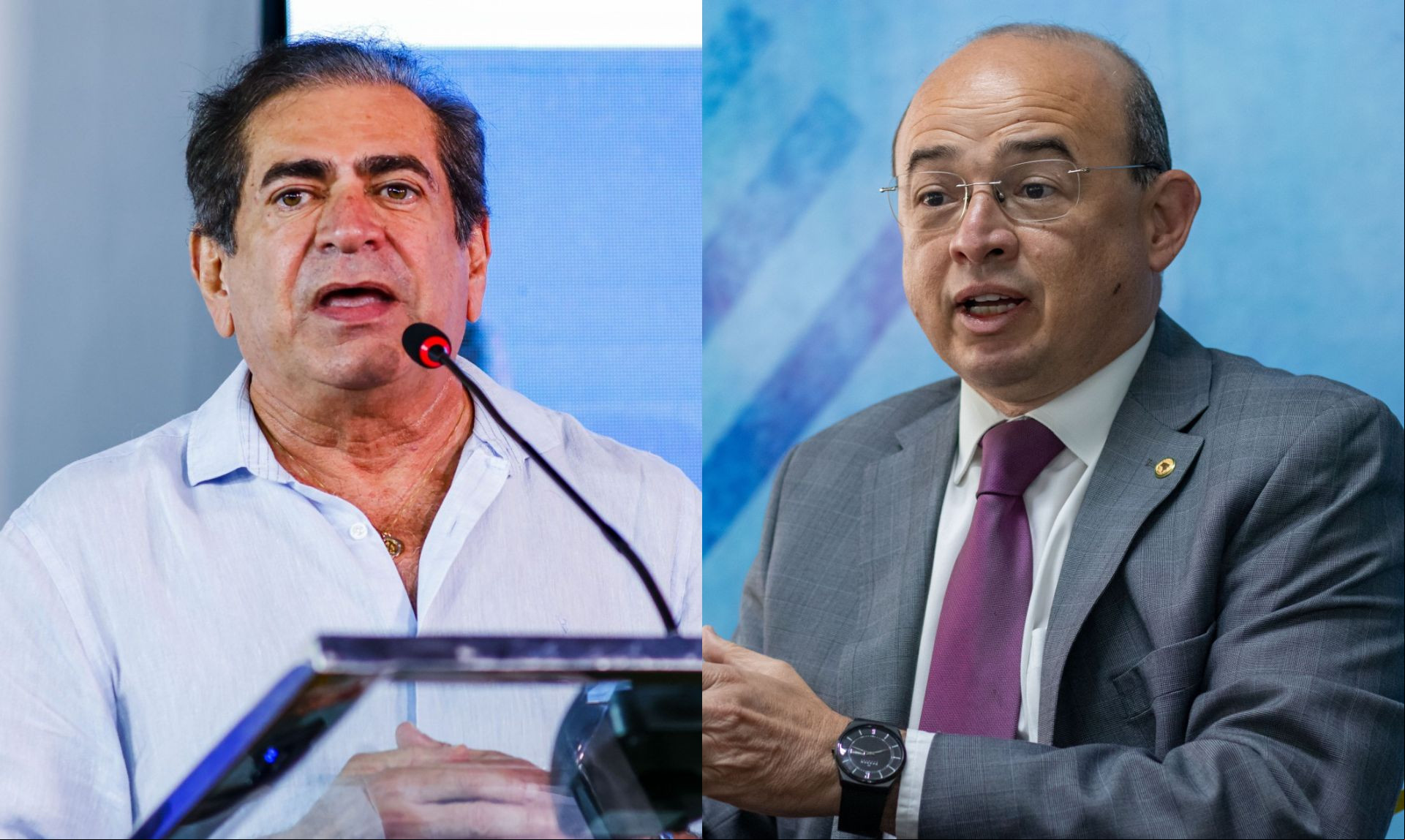 Zezinho Albuquerque e Sérgio Aguiar foram protagonistas da disputa pela presidência da Alece em 2016 Zezinho Albuquerque e Sérgio Aguiar foram protagonistas da disputa pela presidência da Alece em 2016