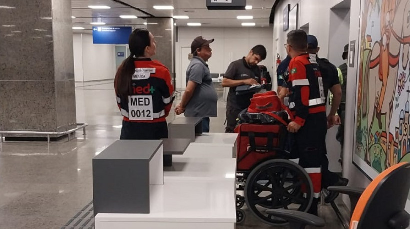 A vítima, que não teve a identidade divulgada, era uma ageira que vinha de Brasília-DF, informou a Fraiport