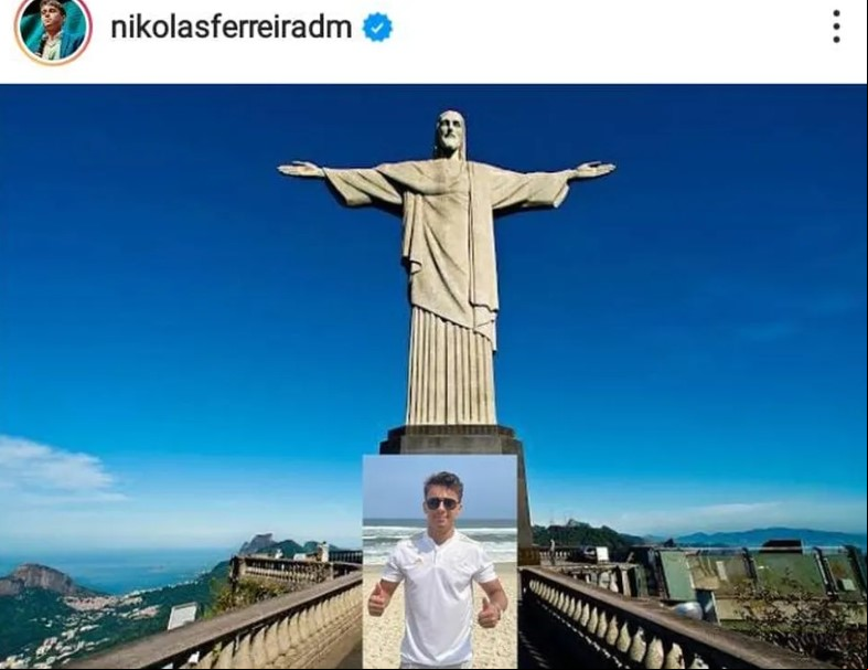 Em setembro de 2021, durante a pandemia de Covid-19, o então vereador foi barrado de visita ao Cristo Redentor por não apresentar comprovante de vacinação - algo obrigatório por decreto da época. Nikolas Ferreira, então, fez vídeo nas redes sociais para questionar as medidas com uma montagem. “Tome vacina ou aprenda a usar photoshop”, ironizou Eduardo Paes (PSD), prefeito do Rio, em resposta.