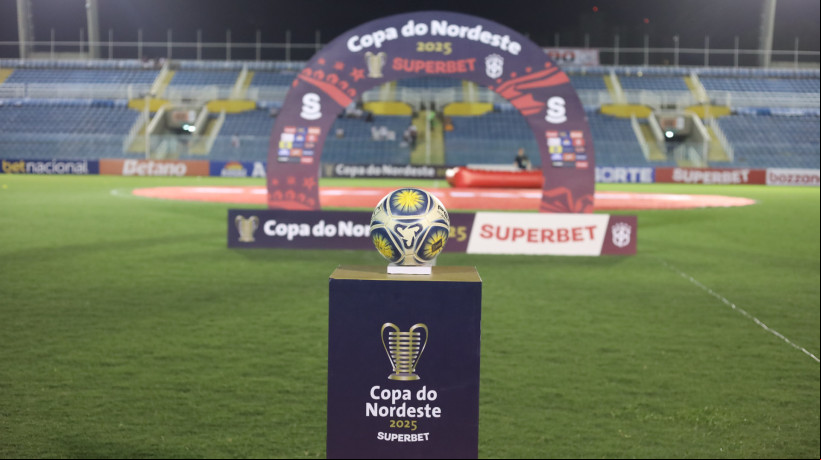 Bola da Copa do Nordeste 2025 no PV 