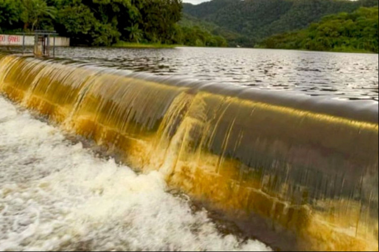 Açude de Tijuquinha atingiu capacidade máxima e sangrou pela primeira vez em 2025 no último dia 25/2 Açude de Tijuquinha atingiu capacidade máxima e sangrou pela primeira vez em 2025 no último dia 25/2