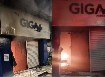 ￼EMPRESA foi alvo de incêndio na madrugada de ontem,  17 