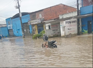 Caucaia foi a segunda cidade cearense que mais registrou acumulado de chuva (95 mm) nesta sexta, 4 