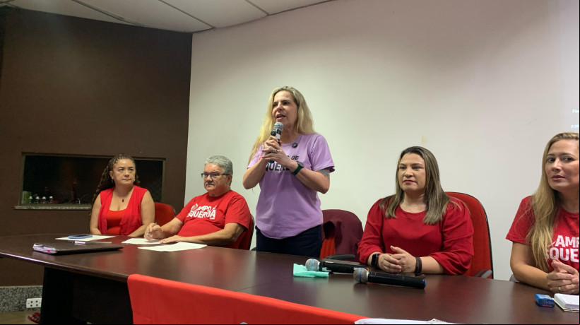 O Campo de Esquerda lançou a candidatura de Luizianne Lins (PT) ao Senado Federal