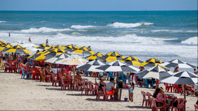 O desempenho do setor de turismo do Ceará só ficou abaixo do da Bahia