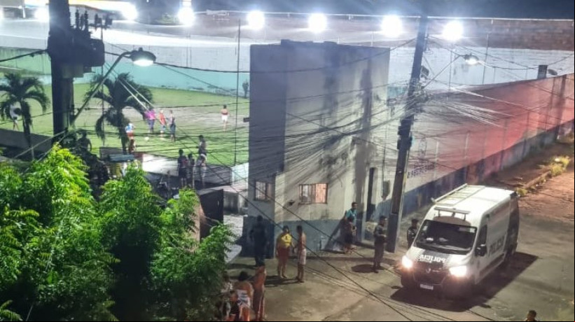 O CRIME aconteceu em um campo de futebol na Barra do Ceará