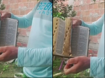 O homicídio doloso aconteceu após vídeo viral na rede social, com registro da vítima queimando uma Bíblia 