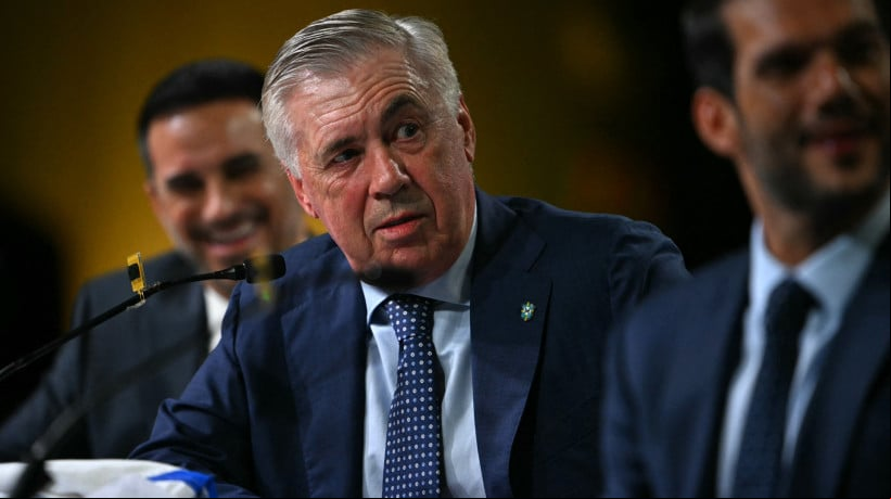 Técnico Carlo Ancelotti foi apresentado pela CBF como novo técnico da seleção brasileira