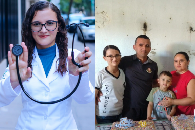 Cearense Kailany e sua família promoveram uma rifa de um bezerro para ajudar nos custos dos estudos da jovem na Argentina. Valor arrecadado chegou a R$ 18 mil