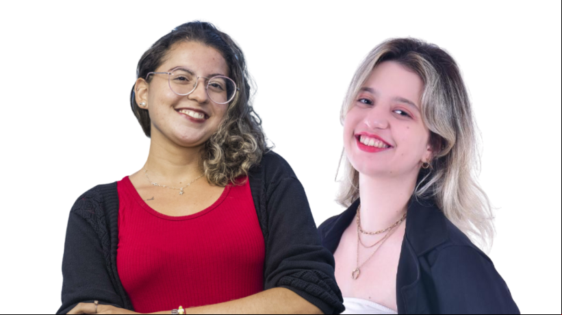As repórteres do O POVO+ Karyne Lane (esquerda) e Ludmyla Barros (direita), finalistas do Prêmio de Jornalismo Digital Socioambiental